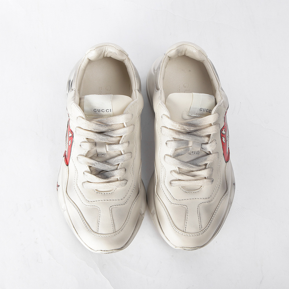 Gucci Rhyton Sneaker With Mouth Print - DopestKickz