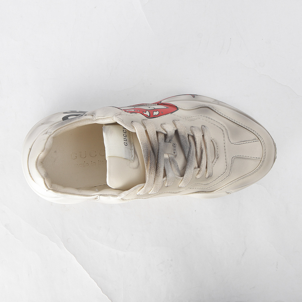 Gucci Rhyton Sneaker With Mouth Print - DopestKickz