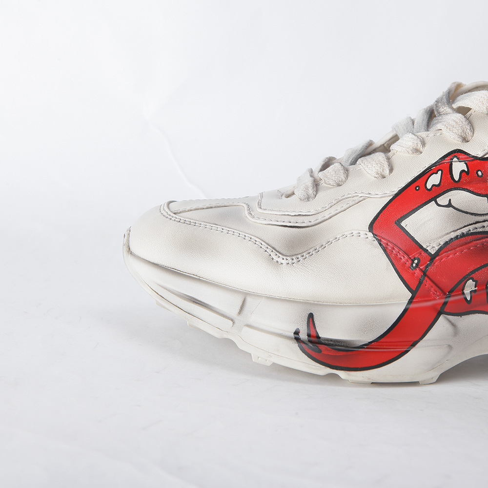 Gucci Rhyton Sneaker With Mouth Print - DopestKickz