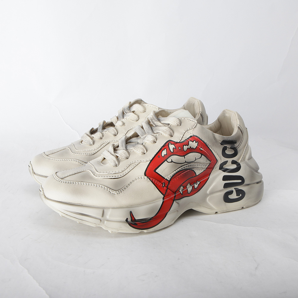 Gucci Rhyton Sneaker With Mouth Print - DopestKickz
