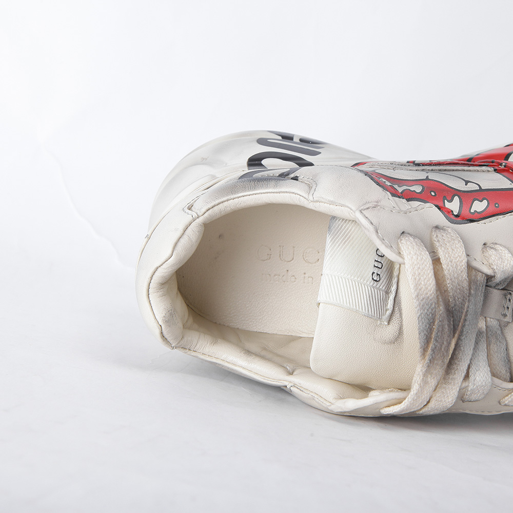 Gucci Rhyton Sneaker With Mouth Print - DopestKickz