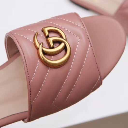 Gucci Women's Slide Sandal With Double G - DopestKickz