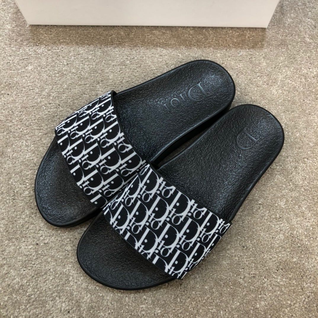Dior Oblique Jacquard Sandals  - DopestKickz