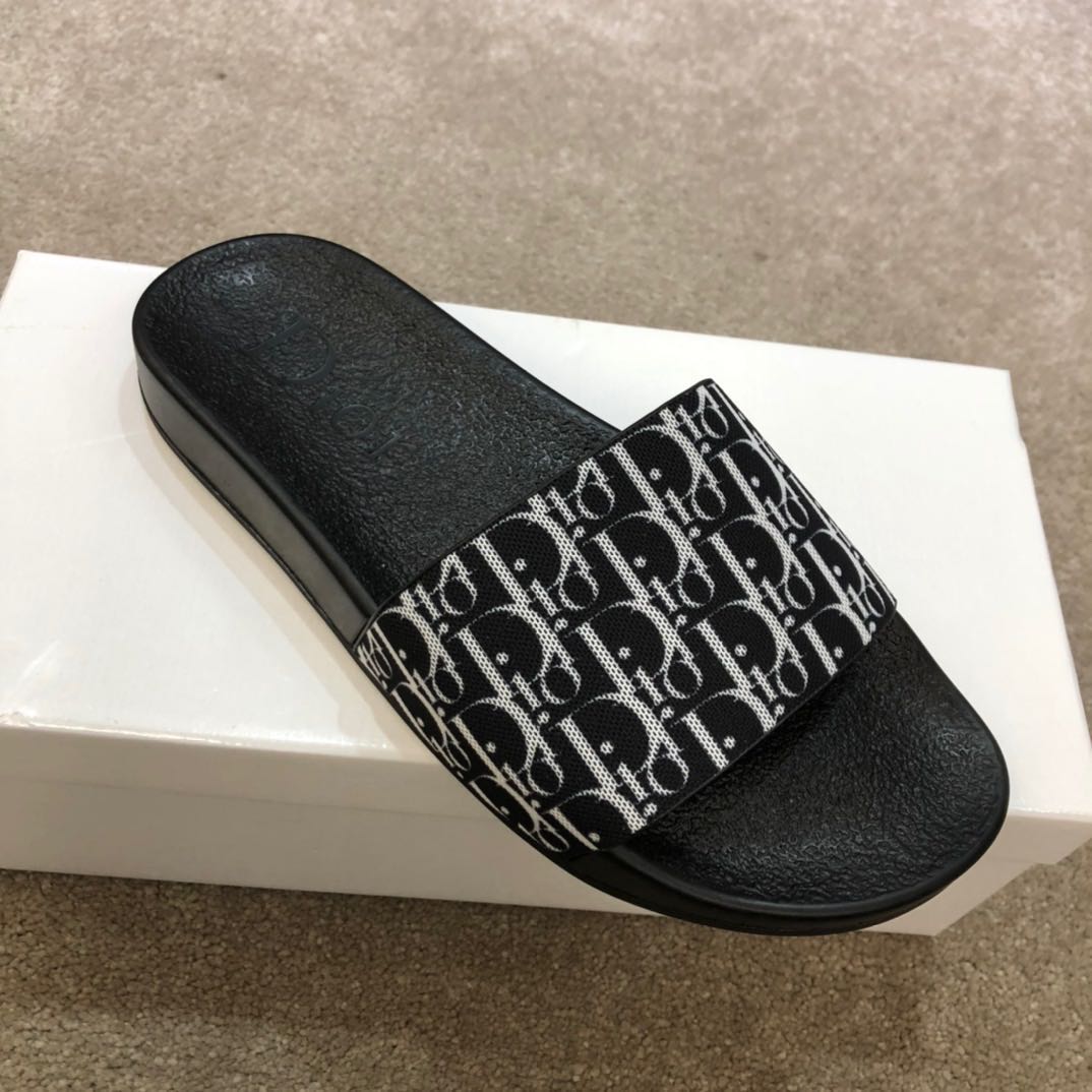 Dior Oblique Jacquard Sandals  - DopestKickz