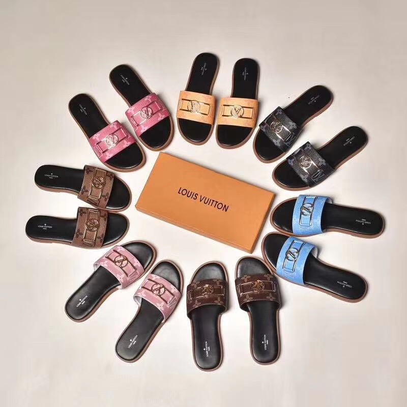 Louis Vuitton Monogram Lock It Flat Mule  - DopestKickz