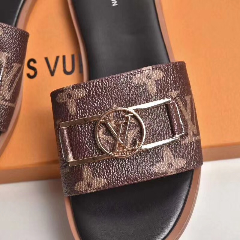 Louis Vuitton Monogram Lock It Flat Mule  - DopestKickz