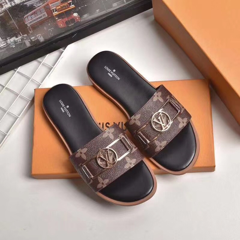 Louis Vuitton Monogram Lock It Flat Mule  - DopestKickz