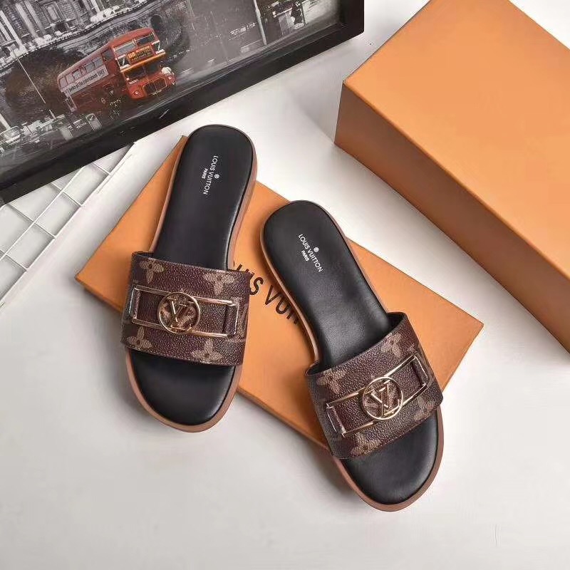 Louis Vuitton Monogram Lock It Flat Mule  - DopestKickz