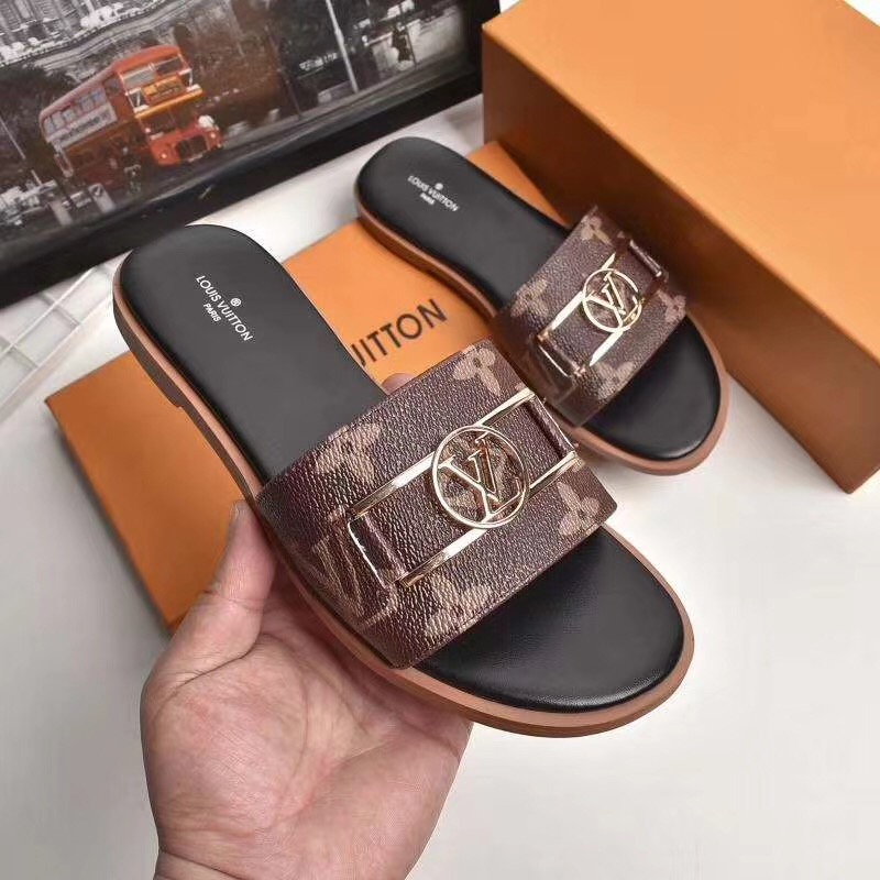 Louis Vuitton Monogram Lock It Flat Mule  - DopestKickz