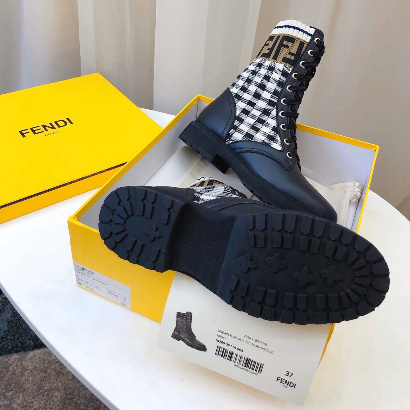 Fendi Leather Biker Boots - DopestKickz