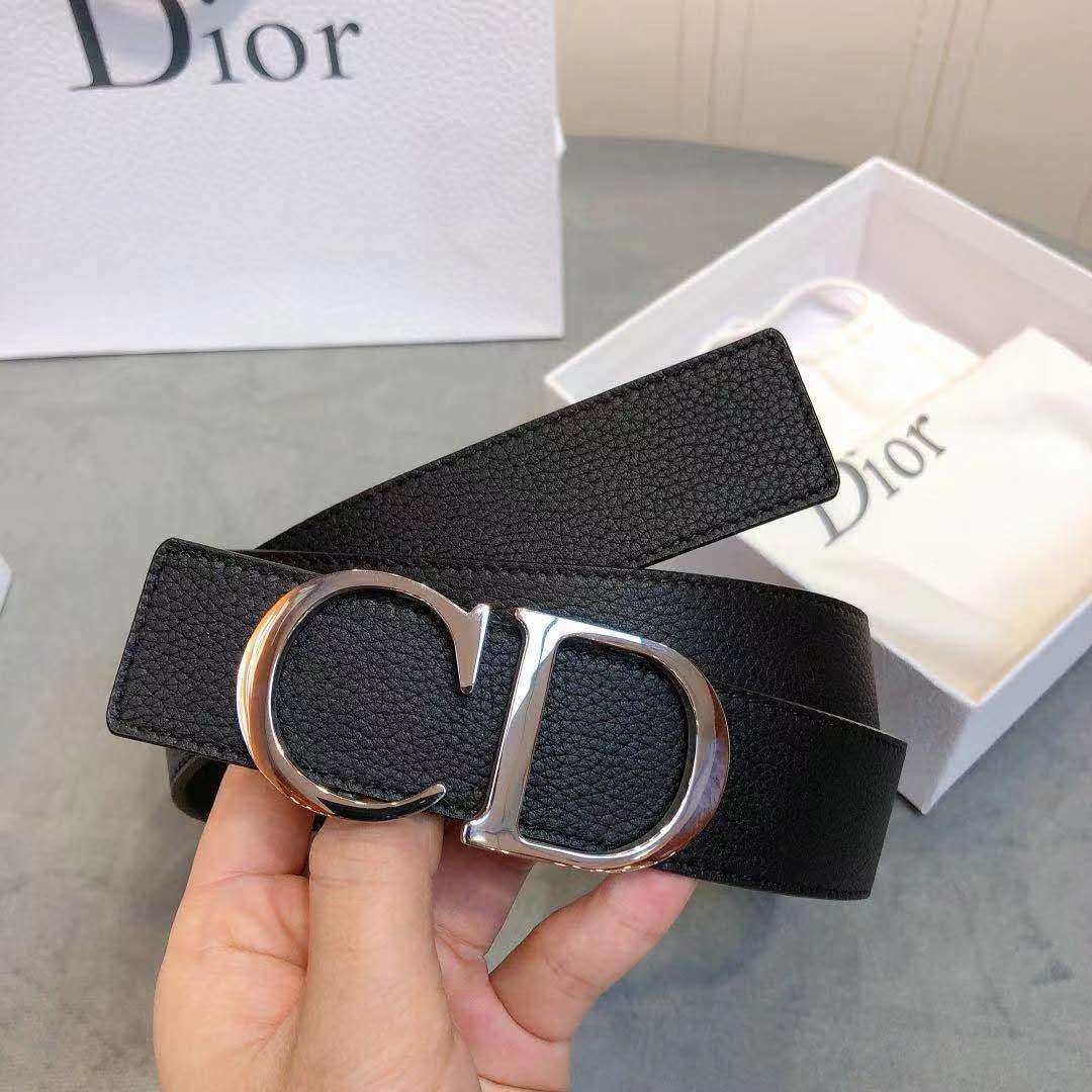 Dior 'CD' Leather Belt - DopestKickz