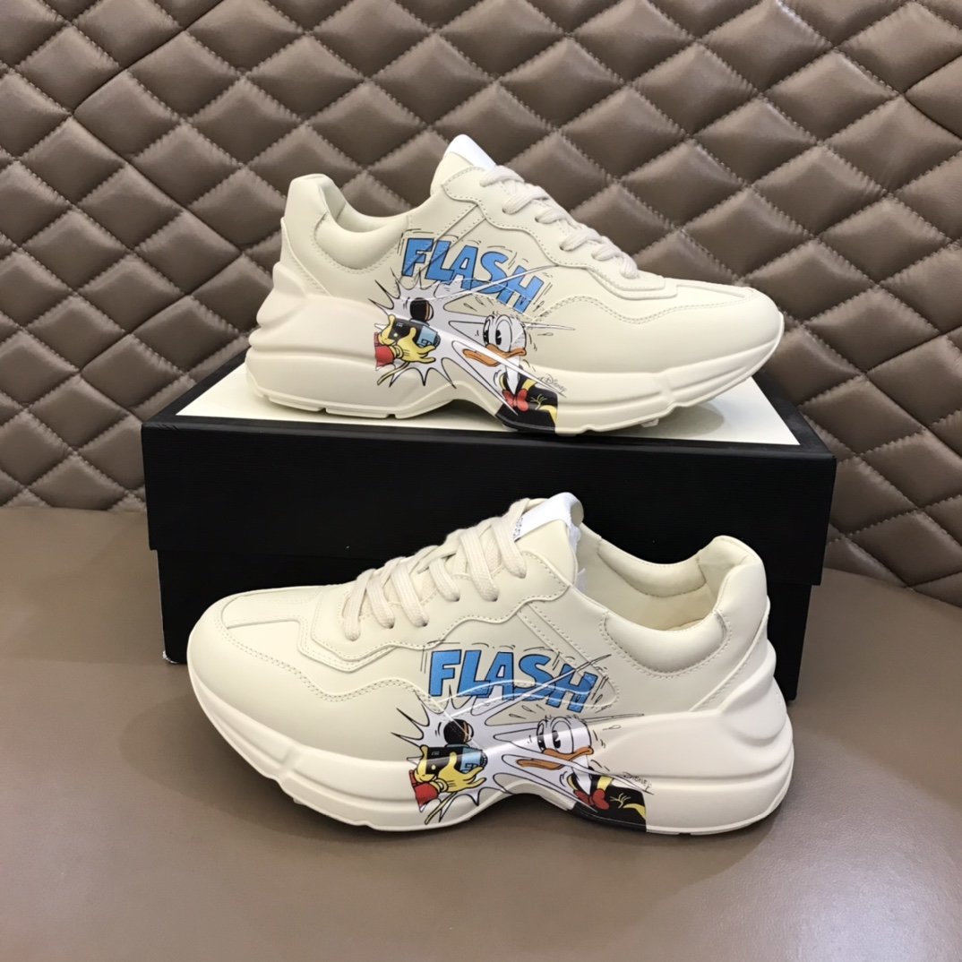 Gucci Disney Donald Duck Print Sneaker - DopestKickz