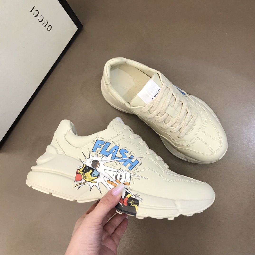 Gucci Disney Donald Duck Print Sneaker - DopestKickz