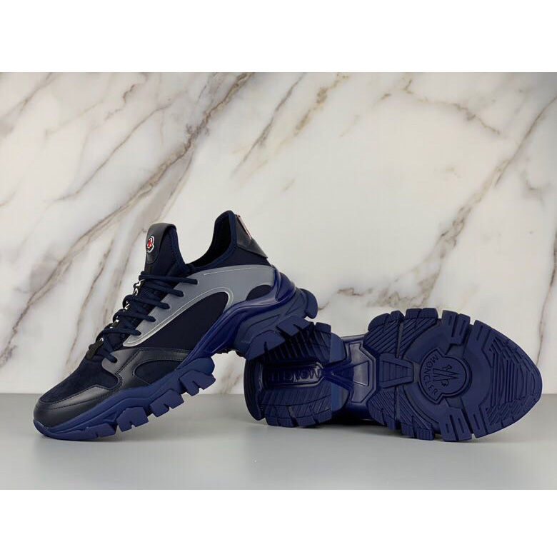 Moncler Logo Patches Lace-up Sneakers - DopestKickz