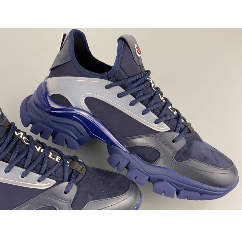 Moncler Logo Patches Lace-up Sneakers - DopestKickz