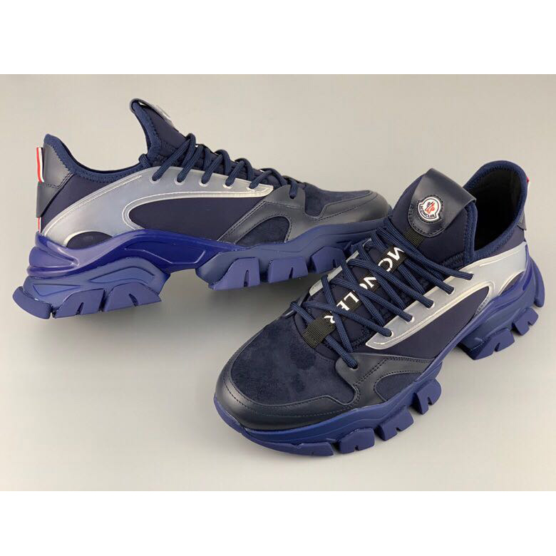 Moncler Logo Patches Lace-up Sneakers - DopestKickz