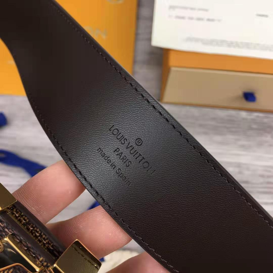 Louis Vuitton Initiales Damier Belt - DopestKickz