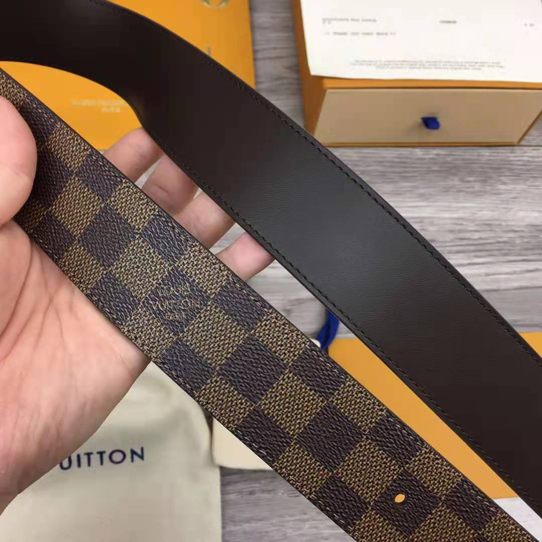 Louis Vuitton Initiales Damier Belt - DopestKickz