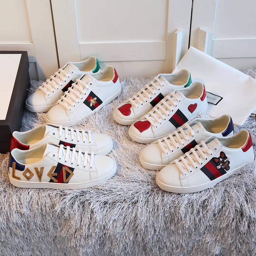 Gucci Ace Embroidered Sneaker - DopestKickz