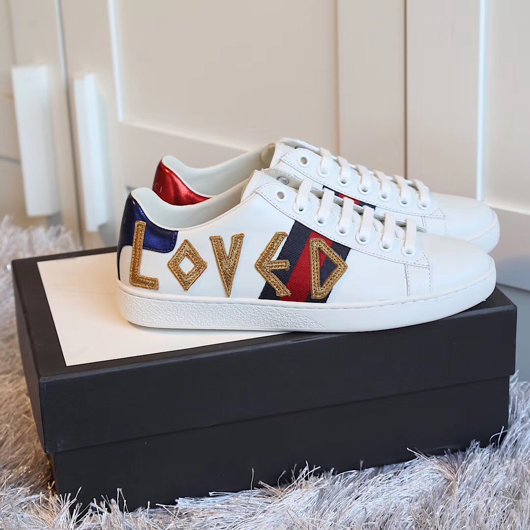 Gucci Ace Embroidered Sneaker - DopestKickz