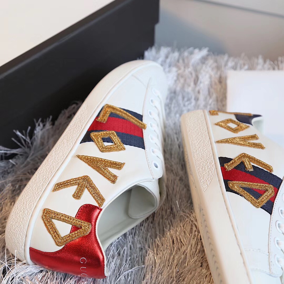 Gucci Ace Embroidered Sneaker - DopestKickz