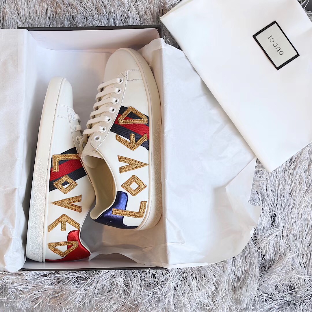 Gucci Ace Embroidered Sneaker - DopestKickz