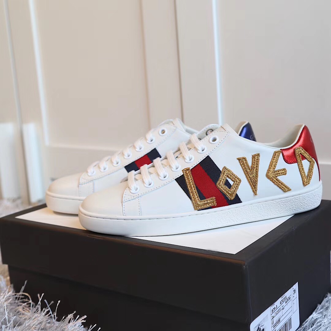 Gucci Ace Embroidered Sneaker - DopestKickz