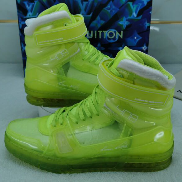 Louis Vuitton Trainer High Top Sneaker - DopestKickz