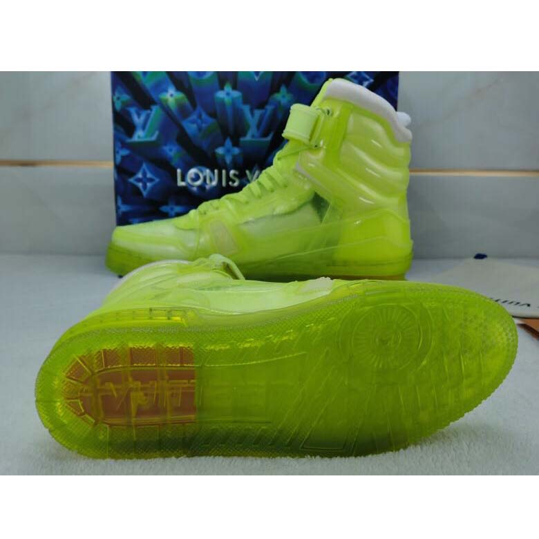 Louis Vuitton Trainer High Top Sneaker - DopestKickz