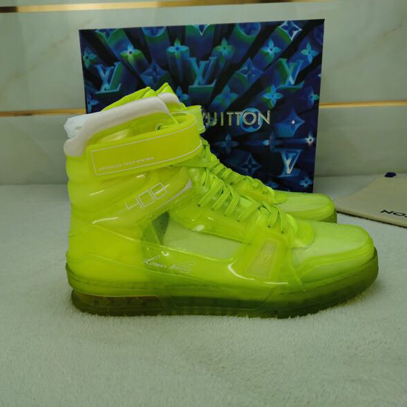 Louis Vuitton Trainer High Top Sneaker - DopestKickz