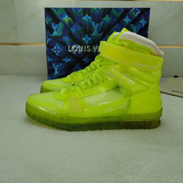 Louis Vuitton Trainer High Top Sneaker - DopestKickz