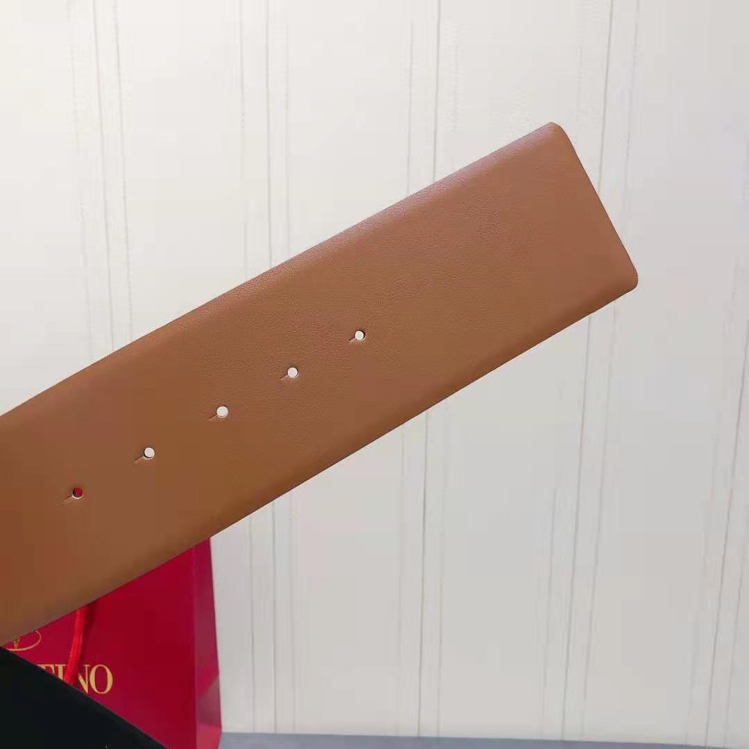Vlone Leather Belt with V Buckle (width 4.0cm) - DopestKickz