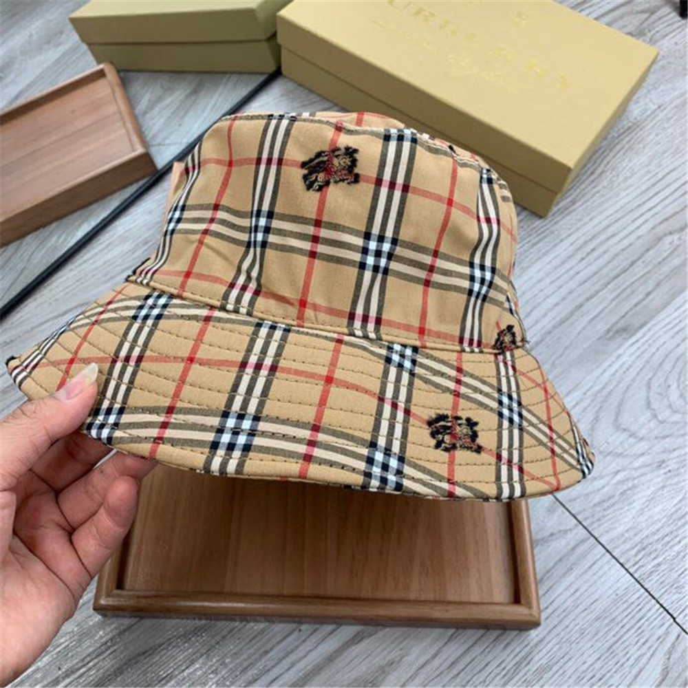 Burberry Monogram Motif Icon Stripe Cotton Bucket Hat - DopestKickz