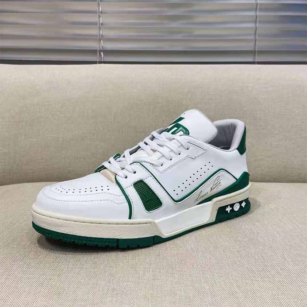 Louis Vuitton Trainer Sneaker Green - DopestKickz