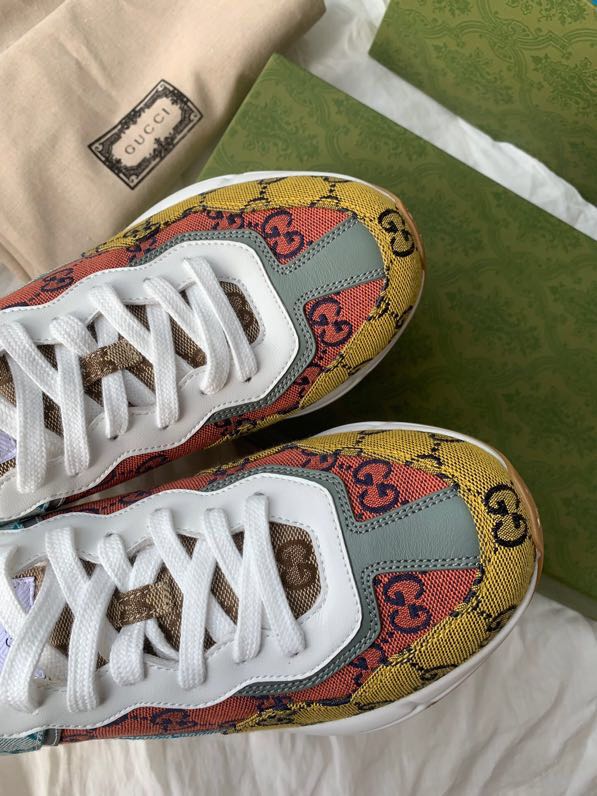 Gucci GG Multicolor Canvas Sneakers For Men And Women - DopestKickz