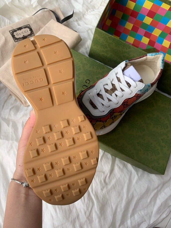 Gucci GG Multicolor Canvas Sneakers For Men And Women - DopestKickz