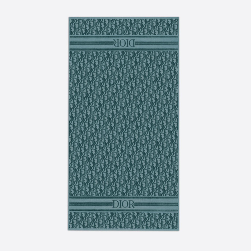 Dior Telo Da Spiaggia Dior Oblique In Green - DopestKickz