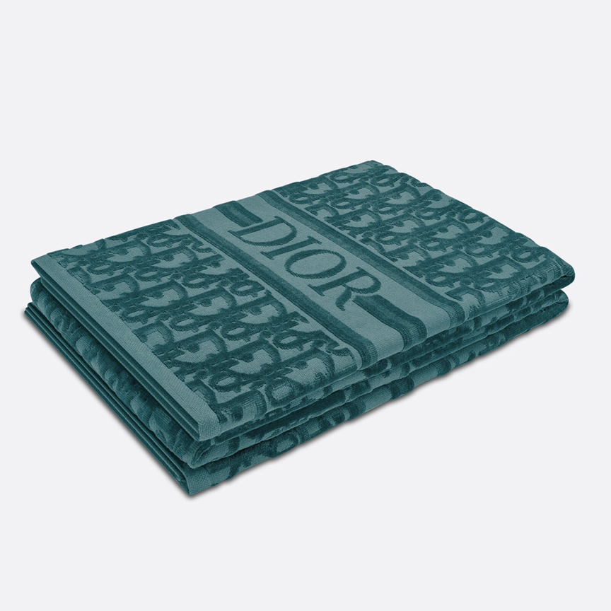 Dior Telo Da Spiaggia Dior Oblique In Green - DopestKickz