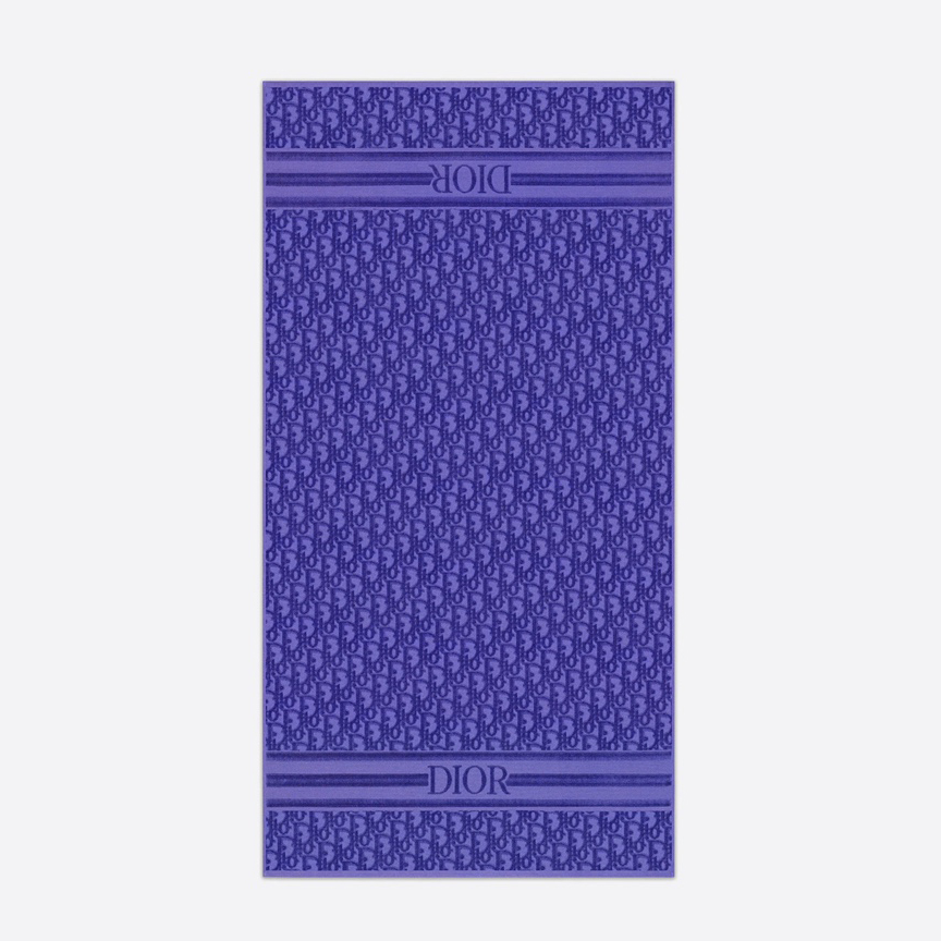 Dior Telo Da Spiaggia Dior Oblique In Purple - DopestKickz