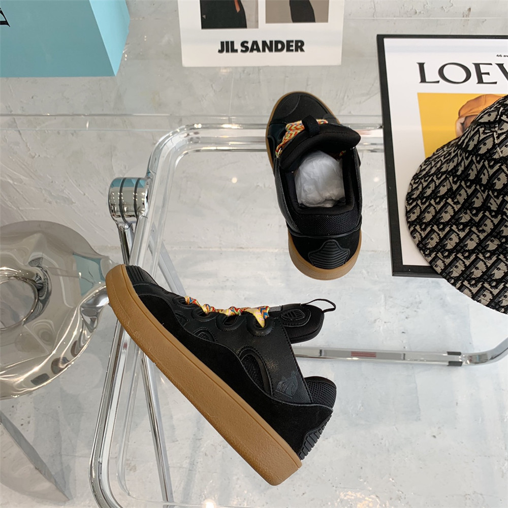 Lanvin Curb Sneaker In Black - DopestKickz