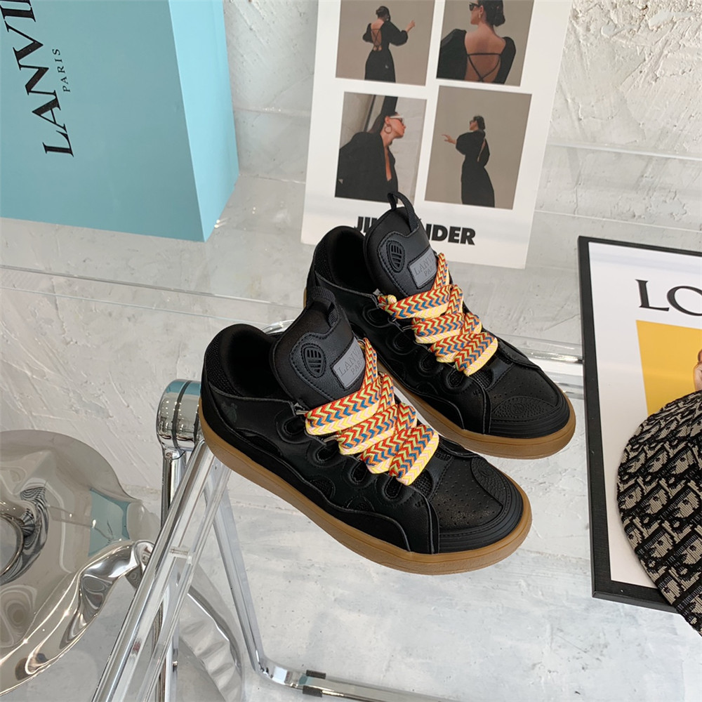 Lanvin Curb Sneaker In Black - DopestKickz