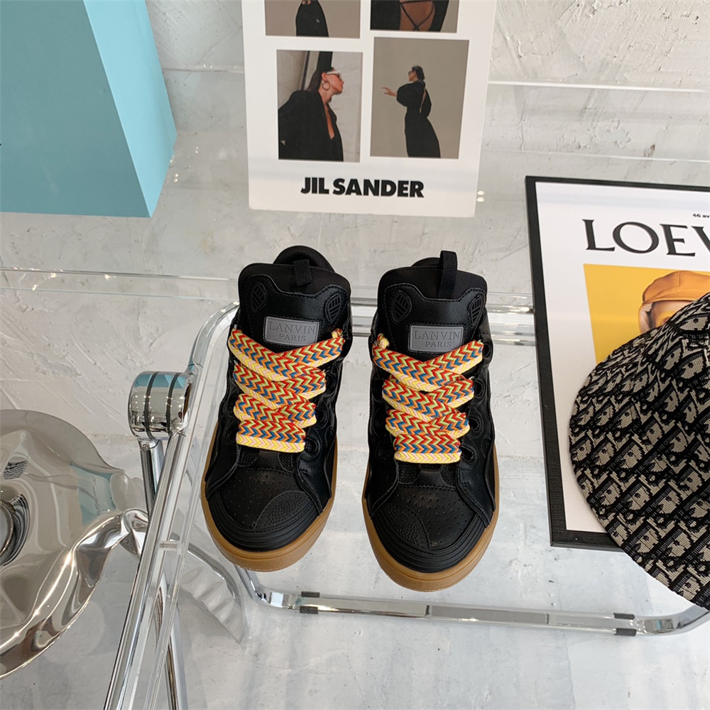 Lanvin Curb Sneaker In Black - DopestKickz
