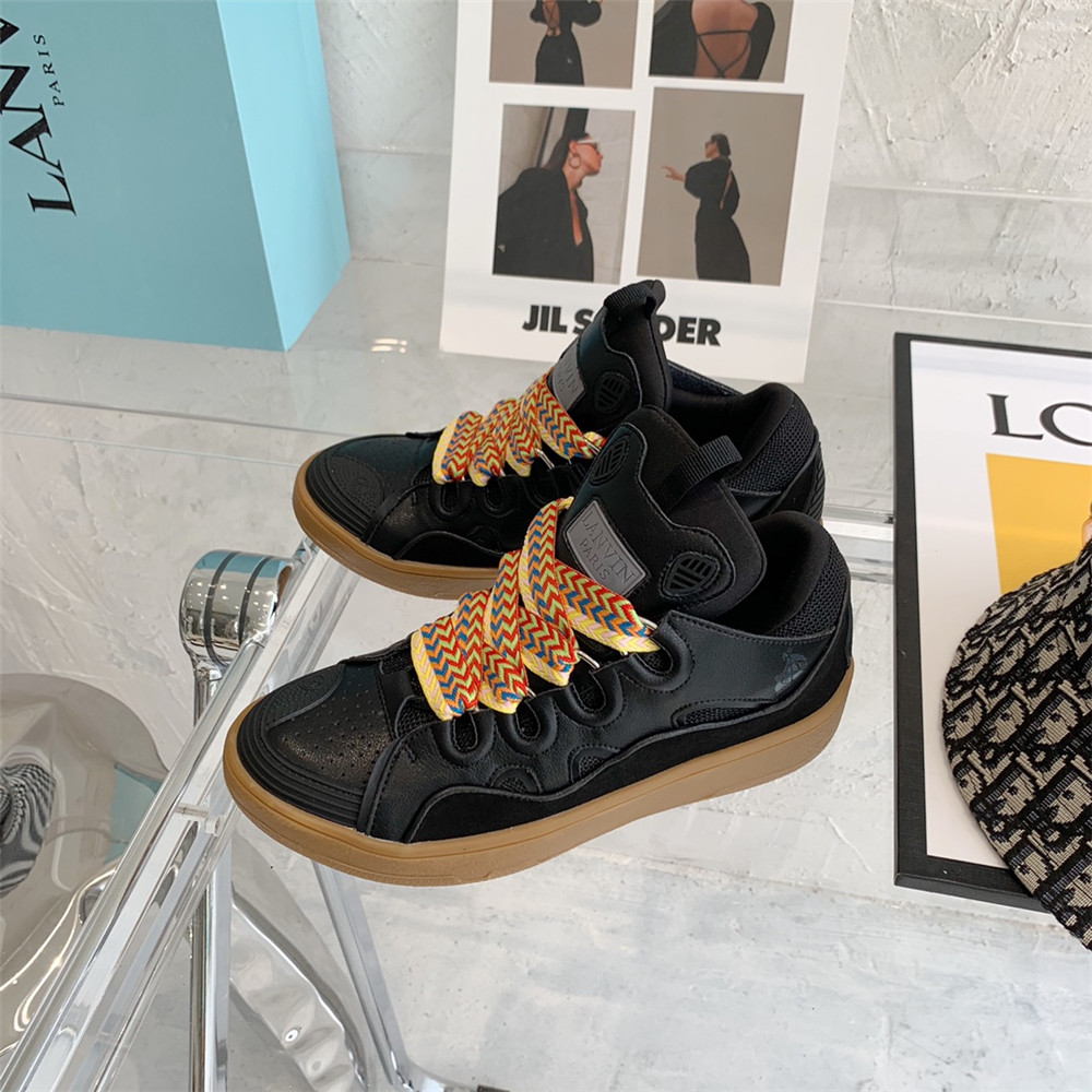 Lanvin Curb Sneaker In Black - DopestKickz