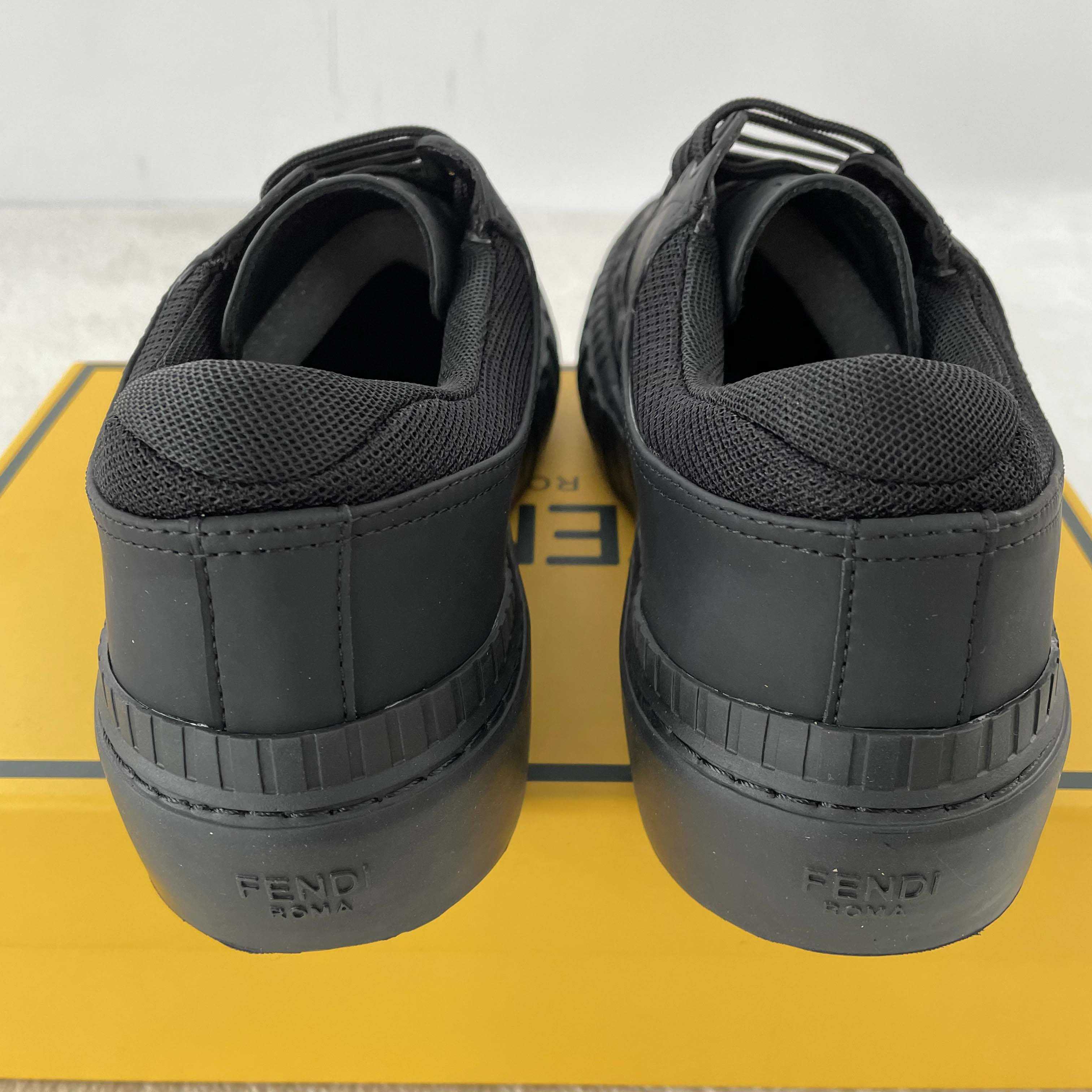 Fendi FF Black Fabric Low-tops Sneaker - DopestKickz