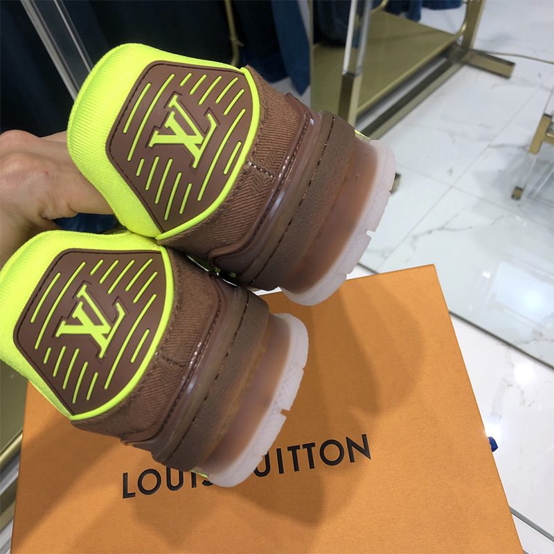 Louis Vuitton Trainer Sneaker Yellow - DopestKickz