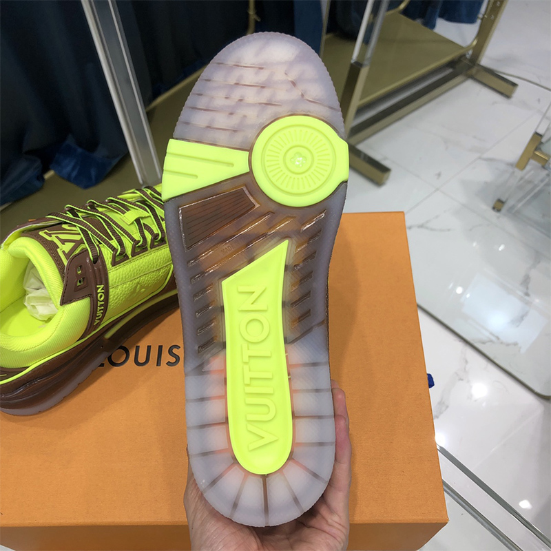 Louis Vuitton Trainer Sneaker Yellow - DopestKickz