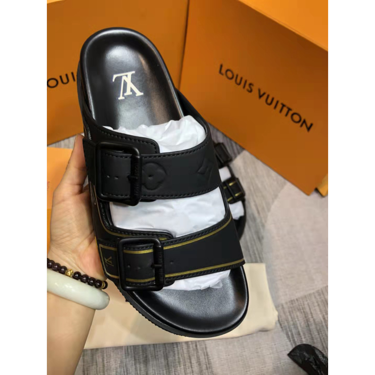 Louis Vuitton Monogram Sandals - DopestKickz