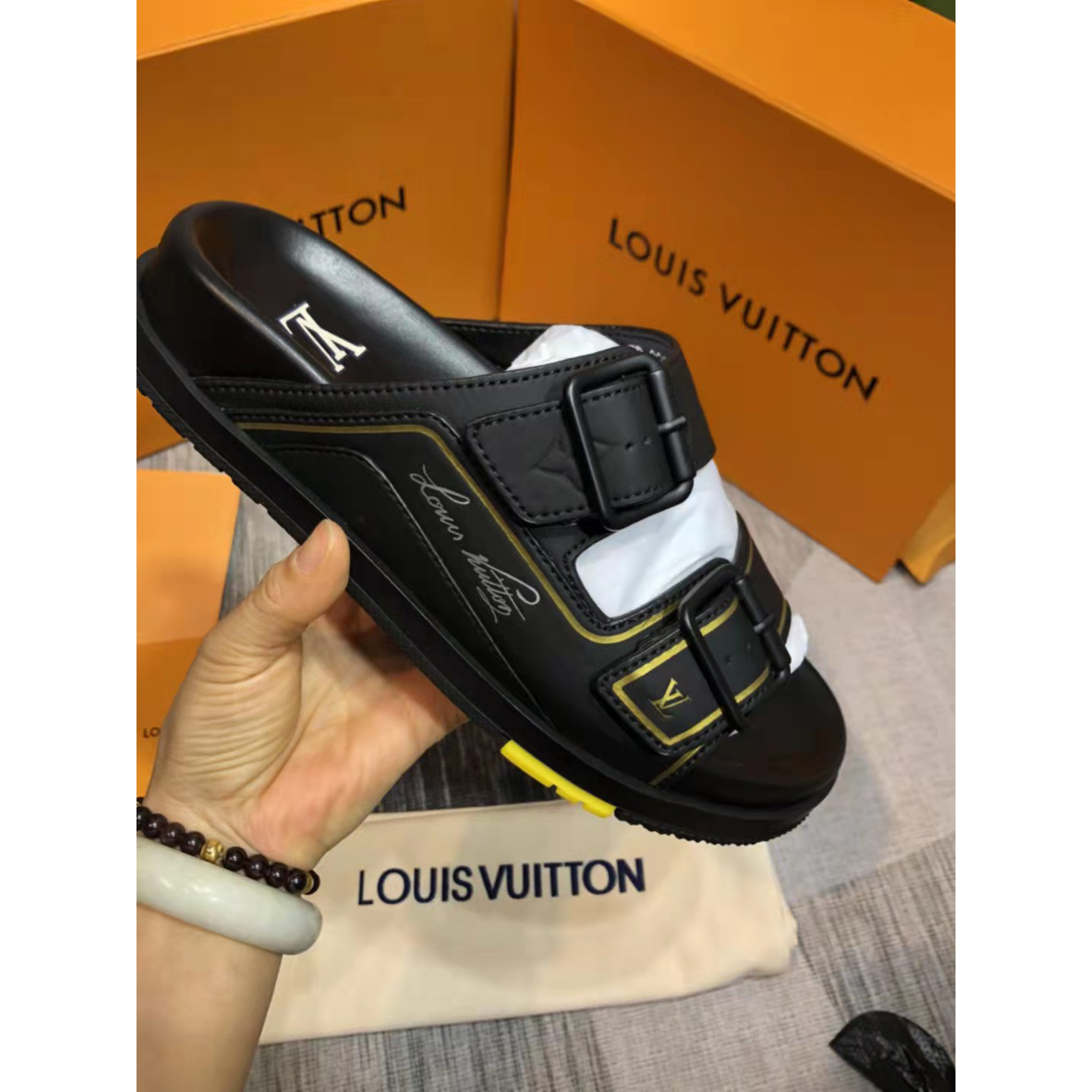 Louis Vuitton Monogram Sandals - DopestKickz