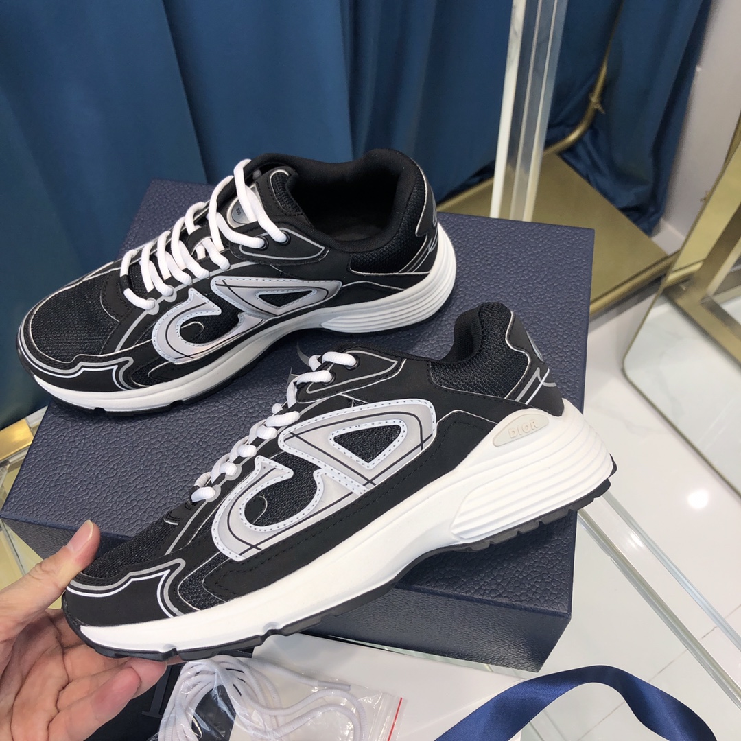 Dior B30 Sneaker Black Mesh And Technical Fabric - DopestKickz