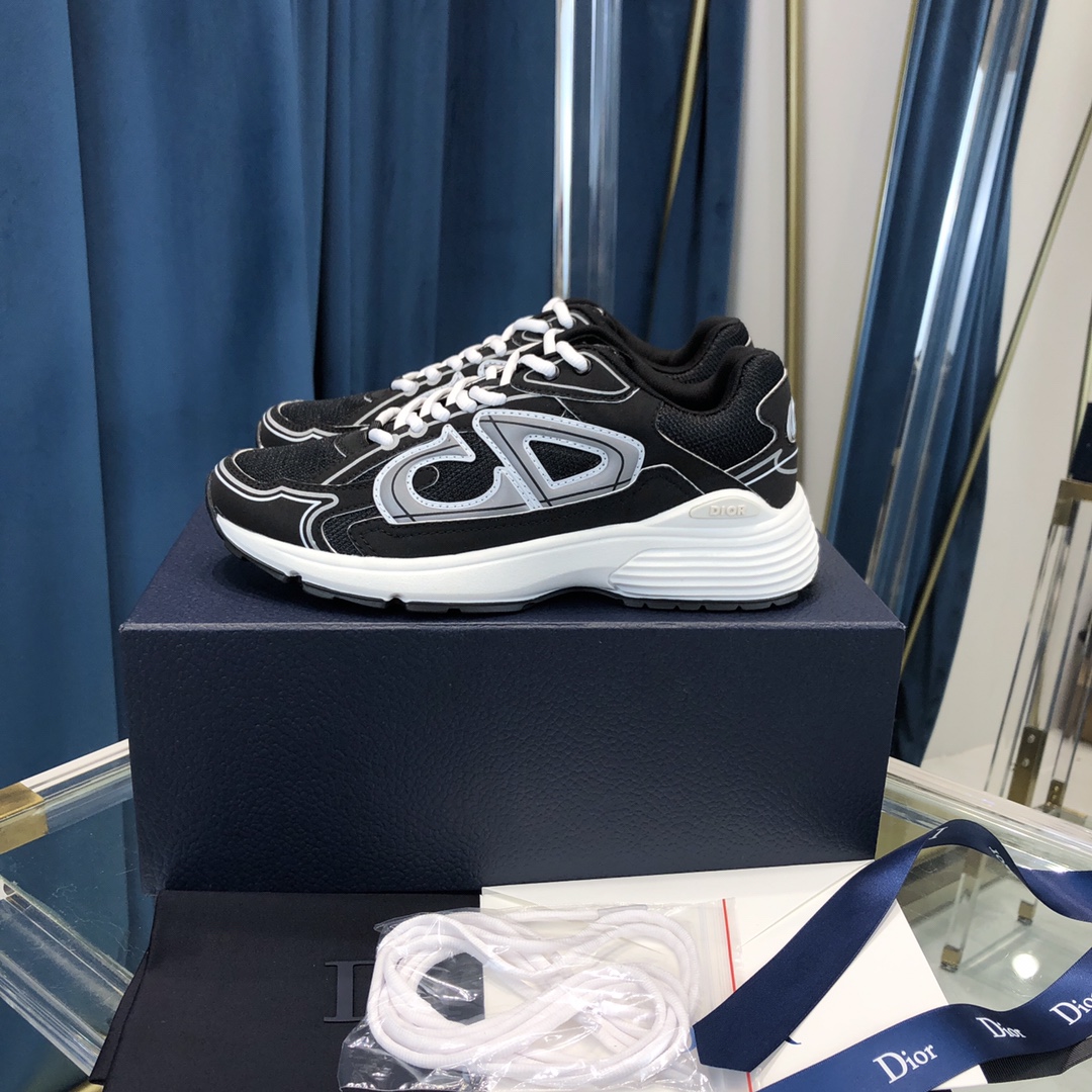 Dior B30 Sneaker Black Mesh And Technical Fabric - DopestKickz